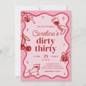 汚れた30歳の誕生日招待状 招待状 (正面)
