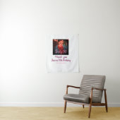 汚れた30歳の誕生日 名前 ピンク 写真 日付を追加 タペストリー (インサイチュ)