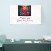 汚れた30歳の誕生日　名前：ピンク　写真：追加　日付： 横断幕 (トレードショー)