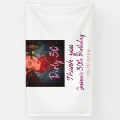 汚れた30歳の誕生日　名前：ピンク　写真：追加　日付： 横断幕 (縦)