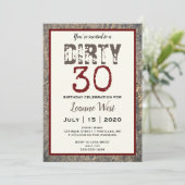 汚れた30第30誕生日 招待状 (スタンド正面)