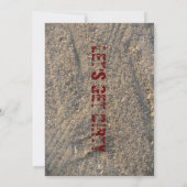 汚れた30第30誕生日 招待状 (裏面)