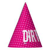 汚れた30 30おもしろいなピンクの第30誕生会の帽子 パーティーハット (左)