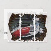 汚れた3Tallは郵便はがきを囲みます ポストカード (正面/裏面)