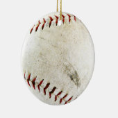 汚れた、よく愛される野球かソフトボール-! セラミックオーナメント (右)