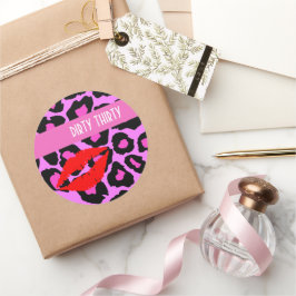 汚れちゃったガール 30歳誕生日お祝いパーティー ラウンドシール