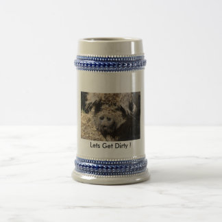 汚れているなるために割り当てます! ビールジョッキ