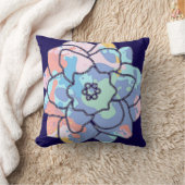 汚れでつくった絵を描花 クッション (ブランケット)