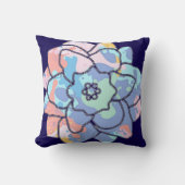 汚れでつくった絵を描花 クッション (正面)