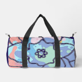 汚れでつくった絵を描花 ダッフルバッグ (正面)