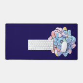 汚れでつくった絵を描花 デスクマット (キーボード&マウス)