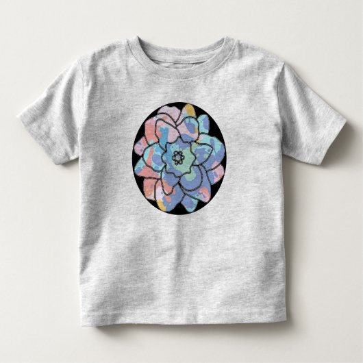 汚れでつくった絵を描花 トドラーTシャツ (正面)
