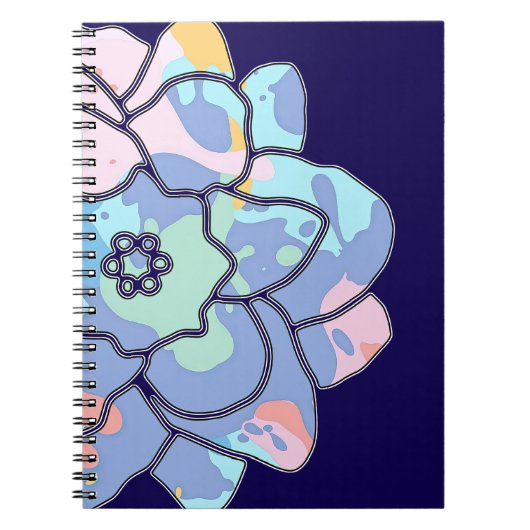 汚れでつくった絵を描花 ノートブック (正面)