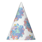 汚れでつくった絵を描花 パーティーハット (左)