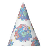 汚れでつくった絵を描花 パーティーハット (右)