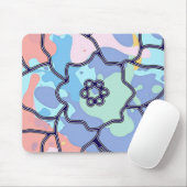 汚れでつくった絵を描花 マウスパッド (マウス)