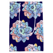 汚れでつくった絵を描花 ミディアムペーパーバッグ (裏面)