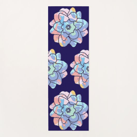 汚れでつくった絵を描花 ヨガマット (正面)