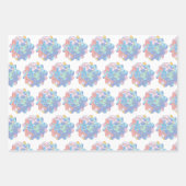 汚れでつくった絵を描花 ラッピングペーパーシート (正面3)