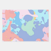 汚れでつくった絵を描花 ラッピングペーパーシート (正面2)