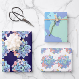 汚れでつくった絵を描花 ラッピングペーパーシート