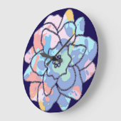 汚れでつくった絵を描花 ラージ壁時計 (傾斜)