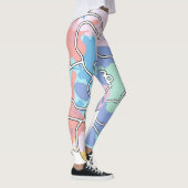 汚れでつくった絵を描花 レギンス (右)