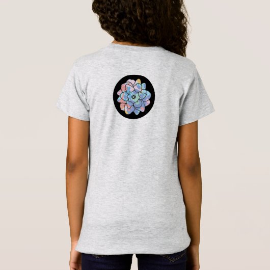 汚れでつくった絵を描花 Tシャツ (裏面)