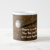 汚れと革-ユーモアマグ ジャンボコーヒーマグカップ (正面)