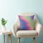 汚れのあるホログラフィックカラフルテクスチャ。サイケド クッション (椅子)