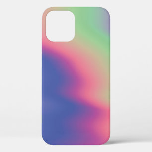 汚れのあるホログラフィックカラフルテクスチャ。サイケド iPhone 12ケース