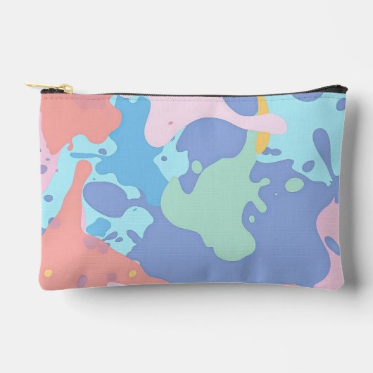 汚れの汚れのパタ絵を描ーン アクセサリーポーチ (正面)