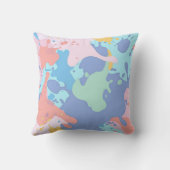 汚れの汚れのパタ絵を描ーン クッション (裏面)