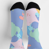 汚れの汚れのパタ絵を描ーン ソックス (上部)