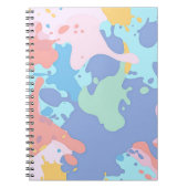 汚れの汚れのパタ絵を描ーン ノートブック (正面)