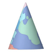 汚れの汚れのパタ絵を描ーン パーティーハット (正面)