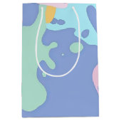 汚れの汚れのパタ絵を描ーン ミディアムペーパーバッグ (正面)