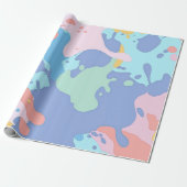 汚れの汚れのパタ絵を描ーン ラッピングペーパー (アンロールド)