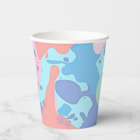 汚れの汚れのパタ絵を描ーン 紙コップ (正面)