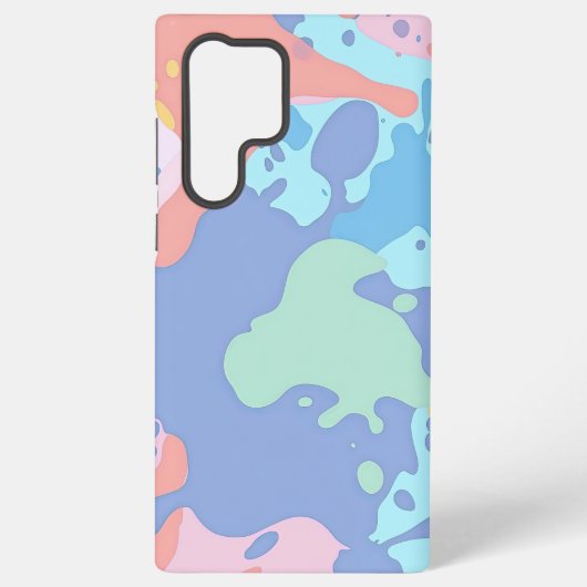 汚れの汚れのパタ絵を描ーン SAMSUNG GALAXYケース (裏面)