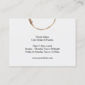 汚れぽっちゃり名刺のあるコーヒー 名刺 (裏面)