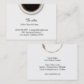 汚れぽっちゃり名刺のあるコーヒー 名刺 (正面/裏面)