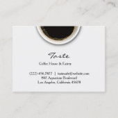 汚れぽっちゃり名刺のあるコーヒー 名刺 (正面)