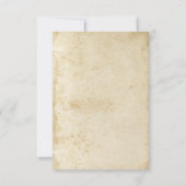 汚れる動揺してなアンティークはRSVPカードを壁紙を張ります 出欠カード (裏面)