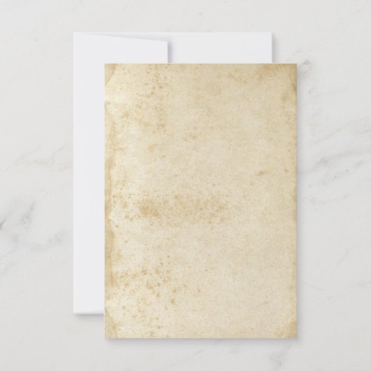 汚れる動揺してなアンティークはRSVPカードを壁紙を張ります 出欠カード (裏面)