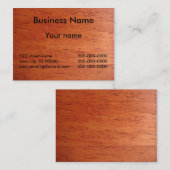 汚れる木製さくらんぼの名刺 名刺 (正面/裏面)