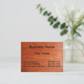 汚れる木製さくらんぼの名刺 名刺 (スタンド正面)