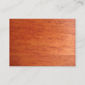 汚れる木製さくらんぼの名刺 名刺 (裏面)