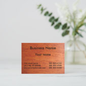 汚れる木製さくらんぼの名刺 名刺 (スタンド正面)