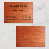 汚れる木製さくらんぼの名刺 名刺 (正面/裏面)